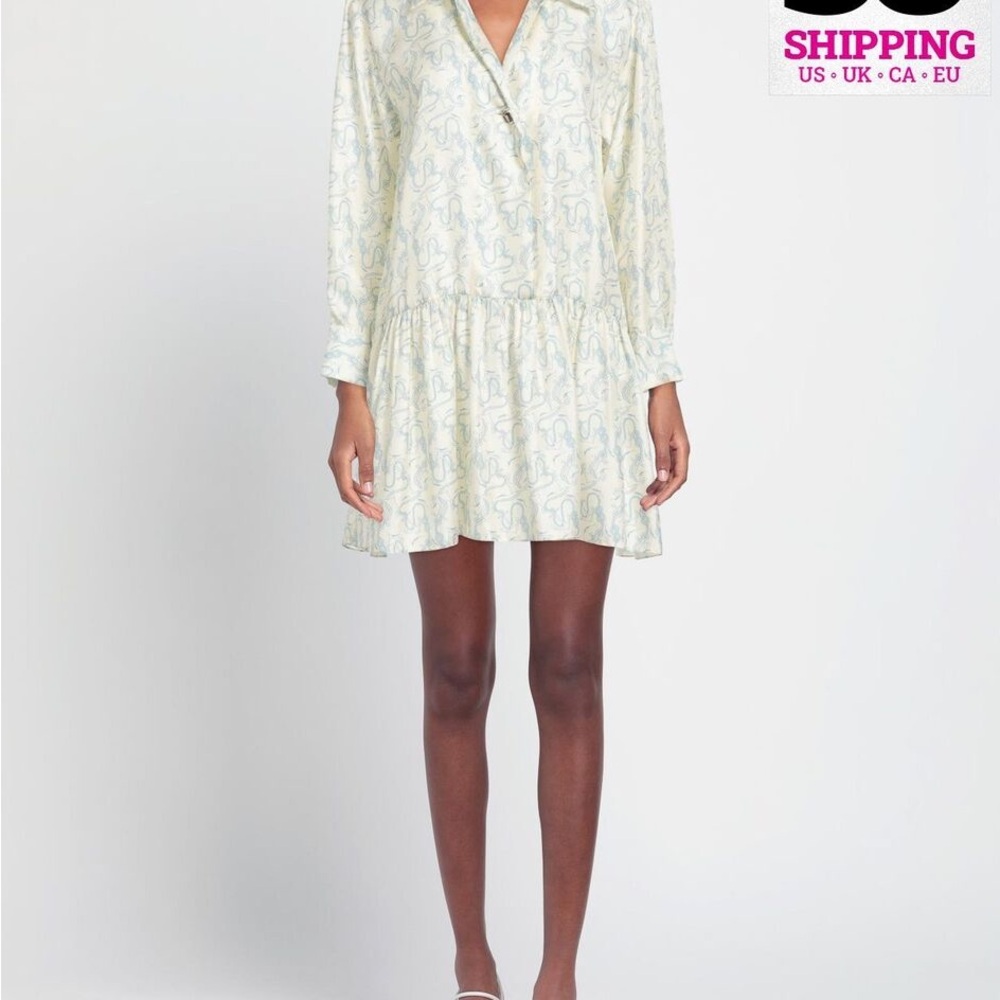 Elegant Cream Floral Dress